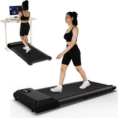 Portable Treadmill for Home with Remote Control LED Display Walking Pad Treadmill 300 Ibs Weight Capacity 2.5 HP 2 in 1
