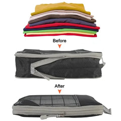 6 Pieces Travel Organizer Set Lightweight Portable Clothes Storage Bags Compressed Packing Cubes for Luggage