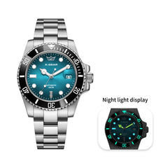 Men's Automatic Mechanical Watch – Business Luxury Style, Stainless Steel Bracelet, Water-Resistant & Luminous
