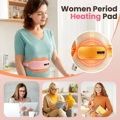Uterus Warming Belt Electric Thermal Pad Waist Heating Belt Period Pain Relief Waist Protection Hot Compression Vibration Belt