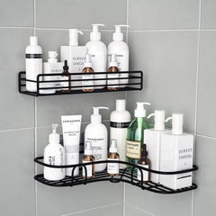 Hot 1pc Bathroom Shelf Shower Caddy Rack Bathroom Kitchen No Punching Triangle Storage Rack Shower Shelf Shampoo Storage Rack Ho