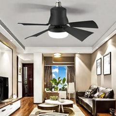 New Ceiling Fan LED With Light Remote Control Dimmable 30W E27 Base Modern Smart Wireless Fan Bedroom and Living Room Lighting