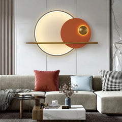 Postmodern Led Wall Lamp Living Room Sofa Background Decora Wall Light Creative Bedroom Bedside Hotel Indoor Lighting Fixtures