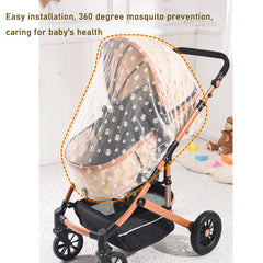 Universal Pram Net Baby Pushchair Cart Insect Shield Net Mesh Safe Infants Protection Mesh Cover Baby Stroller Accessories