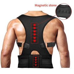 Magnetic Posture Corrector Back Straightener Shoulder Support Brace Lumbar Belt Correction Adjustable Men Women
