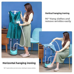Adjustable 3-layer steam hanging ironing machine, flat ironing/hanging ironing, large capacity water tank, fast wrinkle removal