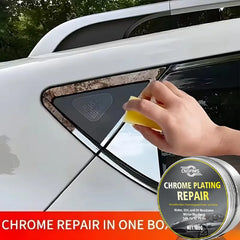 All-Vehicle Chrome Revitalizer: Oxidation Remover with Sponge - Brings Back Shine