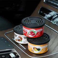 High-end car aroma diffuser, small wooden fragrance canister, car perfume, car perfume, car balm, car ornament