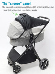 Baby stroller sunshade has UV protection, windproof, sunshade, waterproof functions, outdoor travel baby stroller accessories