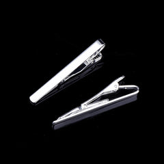 Men Wedding Necktie Tie Clasp Clip Quality Tie Collar Pin Crystal Business Corbata Necktie Clip Gentleman Silver Color Tie Pin