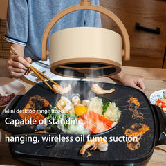 Xiaomi Small Range Hood Extractor Portable USB Charging Mini Range Hood Adjustable Angle for BBQ Hot Pot Kitchen Appliances