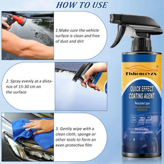 Car Coating Spray Quick Effect Coating Agent Coat Car Wax Car Scratch Wax Coating Spray Oil Film Emulsion Glass Cleaner