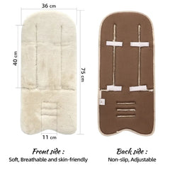 Baby Stroller Mat Thick Imitation Rabbit Fur Stroller Mat Children's Stroller Mat Winter Stroller Commonly Used Mat