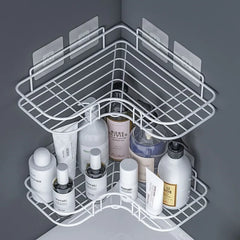 Hot 1pc Bathroom Shelf Shower Caddy Rack Bathroom Kitchen No Punching Triangle Storage Rack Shower Shelf Shampoo Storage Rack Ho