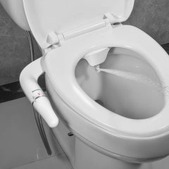 Toilet Bidet Ultra-Slim Bidet Toilet Seat Attachment With Brass Inlet Adjustable Water Pressure Bathroom Hygienic Shower