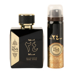 Oud 24 Hours Eau De Parfum 100ml by Ard Al Zaafaran with perfumed deodorant