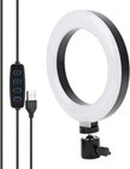 LED Ring Light Youtube Tiktok Makeup Video Phone Selfie with Phone Holder