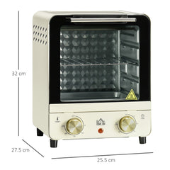 15L Mini Oven Countertop Oven and Grill with 60-230℃ Adjustable Temperature