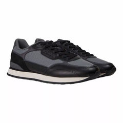 ELLESSE MEN'S RUNNER BLACK/DARK GREY MENS TRAINER SNEAKERS RUNNING SHOES SIZE-8